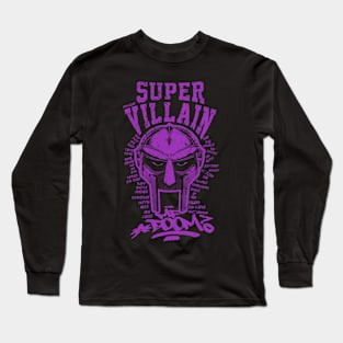 Villain MF Doom Purple Long Sleeve T-Shirt